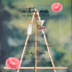 Un petit est en route Baby Shower Pink Martini