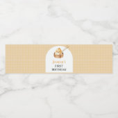 Un petit Étiquette de bouteille d'eau de 1er anniv (Étiquettes simples)