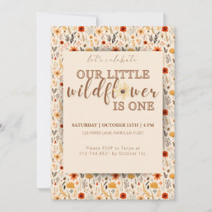 Un Petit Fleur sauvage Tourne Une Invitation D'Ann