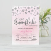 Un petit flocon de neige est en route invitation d (Debout devant)