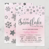 Un petit flocon de neige est en route invitation t (Devant / Derrière)