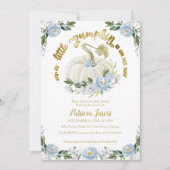 Un Petit Garçon Citrouille Invitation Baby shower (Devant)