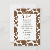 Un petit garçon Occidental Baby shower Merci de ga (Dos)