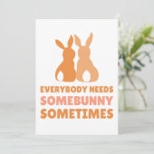 Un Petit Lapin À Aimer - Carte Pâques (Debout devant)