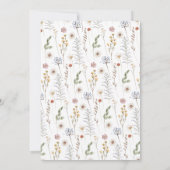 Un petit lapin Baby shower de Pâques Invitation (Dos)