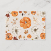 Un petit livre Citrouille pour la carte de boîtier (Dos)