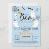 Un petit livre est presque dû Invitation - Bleu (Devant)