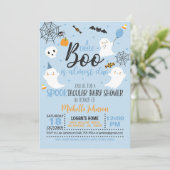 Un petit livre est presque dû Invitation - Bleu (Debout devant)