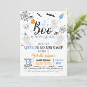 Un petit livre est presque dû Invitation - Bleu/Wh (Debout devant)