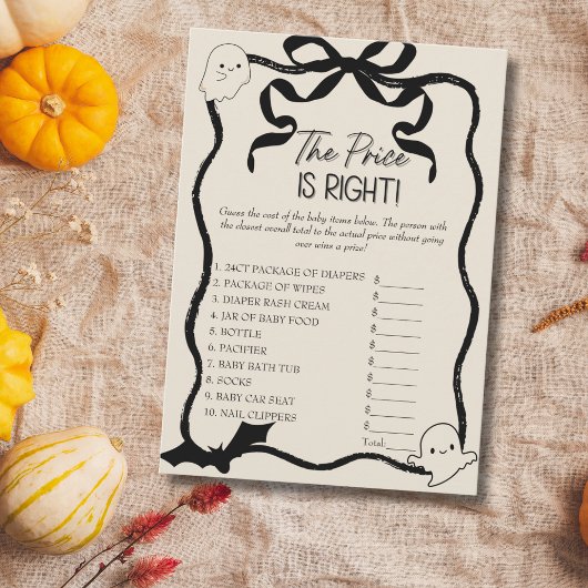 Un petit livre Le prix est la carte de jeu pour bé