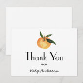 Un petit Merci de Baby shower Cutie (Devant / Derrière)