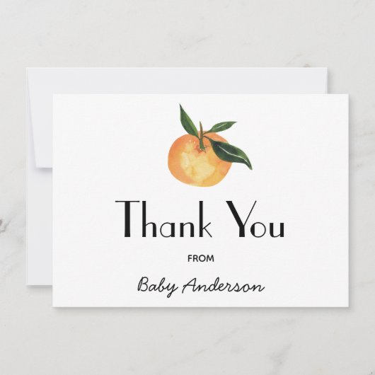 Un petit Merci de Baby shower Cutie (Devant)