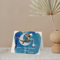 Un petit Merci de Baby shower de dragon chevalier