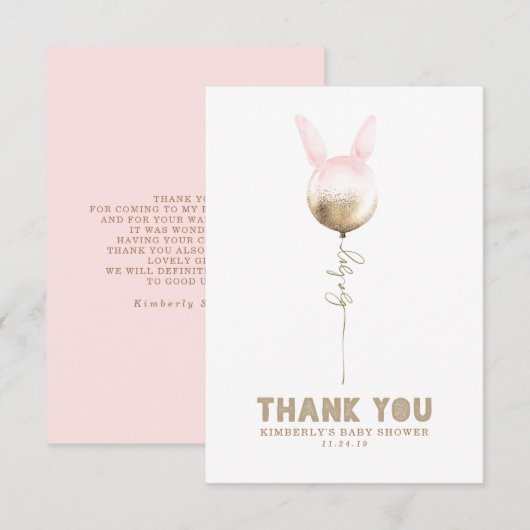 Un Petit Merci De Petit Baby shower De Ballotte De (Devant / Derrière)