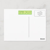 Un Petit Oiseau M'A Dit - Carte Postale (Dos)