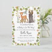 Un Petit Oiseau M'A Dit Invitation Baby shower (Debout devant)