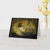 Un petit oiseau m'a indiqué la carte de voeux (Fleur jaune)