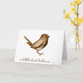 Un petit oiseau m'a indiqué la carte imprimée (Fleur jaune)