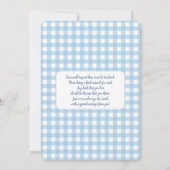 Un Petit Ours Slugger Baby shower Invitation Garço (Dos)