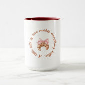 Un petit peu d'amour | Mug féminin mignon (Centre)