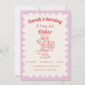 Un Petit Peu Plus Ancien Invitation De Fête D'Anni (Devant)