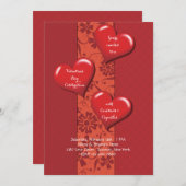 Un petit rapt à la Saint Valentin Invitation (Devant / Derrière)