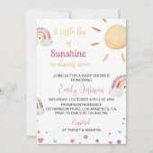 Un Petit Rayon De Baby shower Soleil Invitation (Devant)