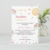 Un Petit Rayon De Baby shower Soleil Invitation (Debout devant)