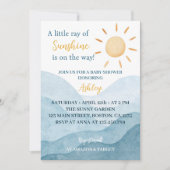 Un Petit Rayon De Baby shower Soleil Invitation (Devant)