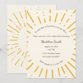 Un petit rayon de soleil arrive Invitation (Devant / Derrière)