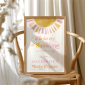 Un petit rayon de soleil Baby shower Affiche de bi