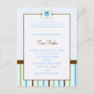 un petit tweet -des cartes postales baby showers