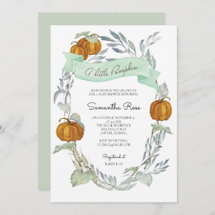 Un peu Citrouille Genre Neutre Invitation de verdu