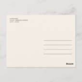 Un peu Citrouille Invitation de Baby shower Floral (Dos)