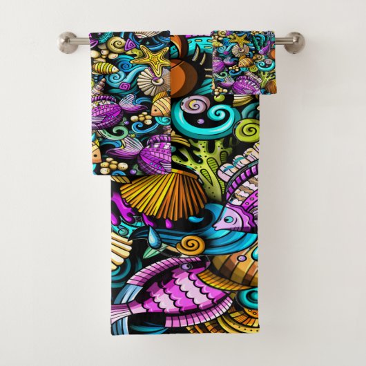 Un peu de Beach Splash de couleur Serviette de bai (En situation)