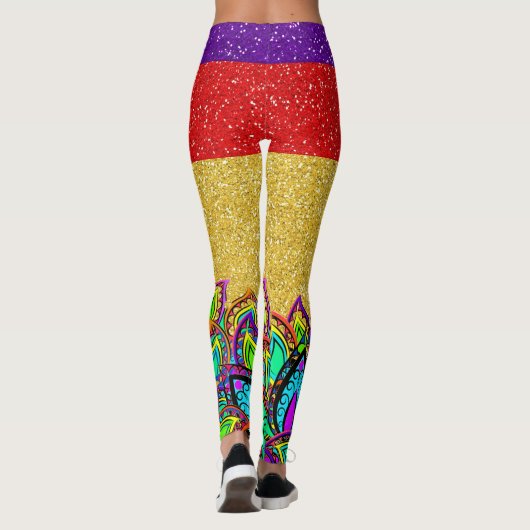 Un peu de bling Pop Fashion Leggings (Dos)