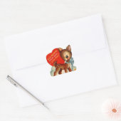 Un peu de cerf | Valentine Vintage | Sticker Carré (Enveloppe)