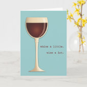 Un peu de vin, Vins beaucoup de Bonne Carte d'Anni (Fleur jaune)