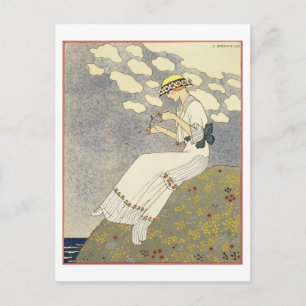 Un Peu... design for a country jurk by Paquin, 1 Briefkaart