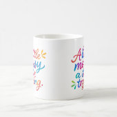 Un peu désordonné, beaucoup d'efforts - Mug (Centre)