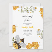 un peu doux miel babyshower Invitation (Devant)