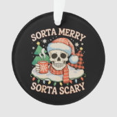 Un peu joyeux, un peu effrayant, squelette de Noël (devant)