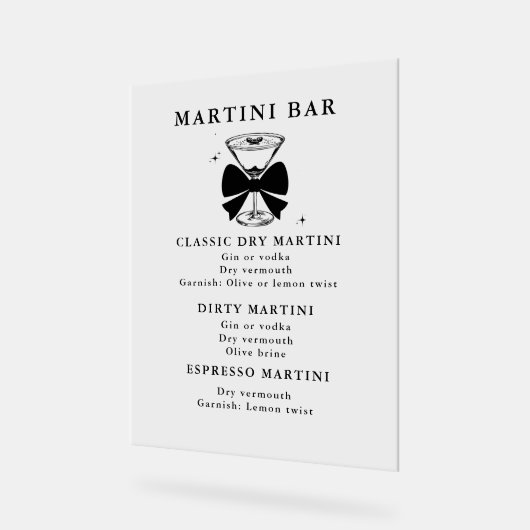 Un peu plus âgé Bar à Martini d'anniversaire (Angle)