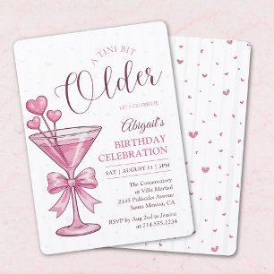 Un peu plus âgé Invitation d'anniversaire Cocktail