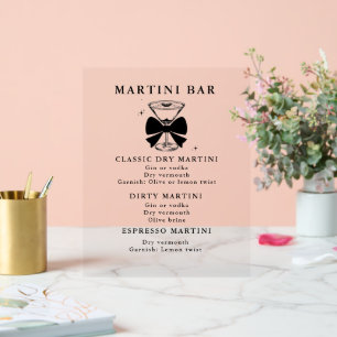 Un peu plus âgé Martini Bar à boissons d'anniversa