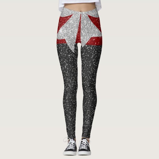 Un Peu Plus Bling Pop Fashion Leggings (Devant)