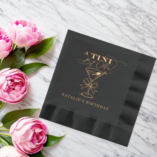 Un Peu Plus Vieux Martini Foil Serviettes Emballée (Insitu (Mariage))