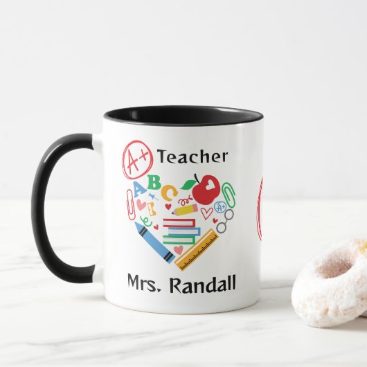 Un plus enseignant cadeau Merci étudiant Mug (Avec donut)