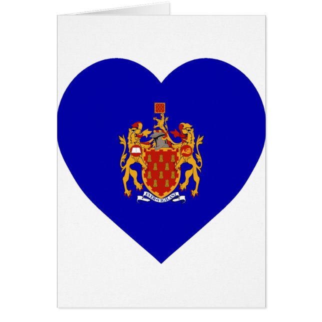 Un plus grand coeur de drapeau de Manchester (Devant)