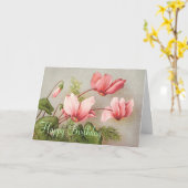 Un Pois Sucré Bonne Carte Anniversaire (Fleur jaune)